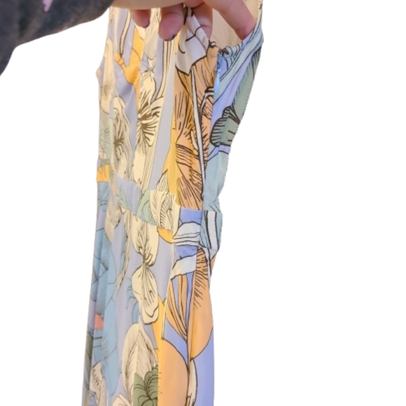 J. Crew Pastel Floral Maxi Dress Size 10 - Picture 4 of 10